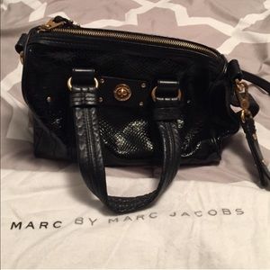 Marc Jacobs Black Leather Totally Turnlock Satchel